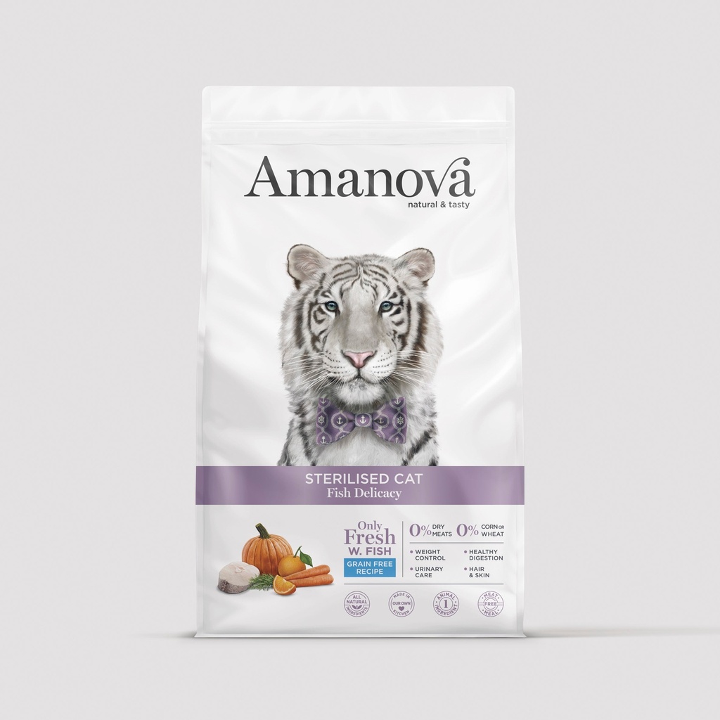Amanova Sterilised Cat - Fish delicacy