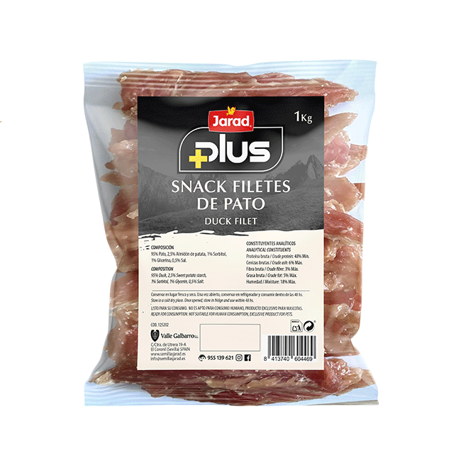 Jarad Plus Snacks Perros Filetes De Pato