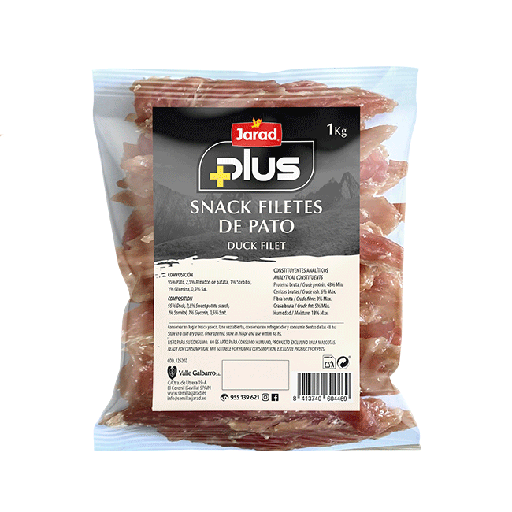 Jarad Plus Snacks Perros Filetes De Pato
