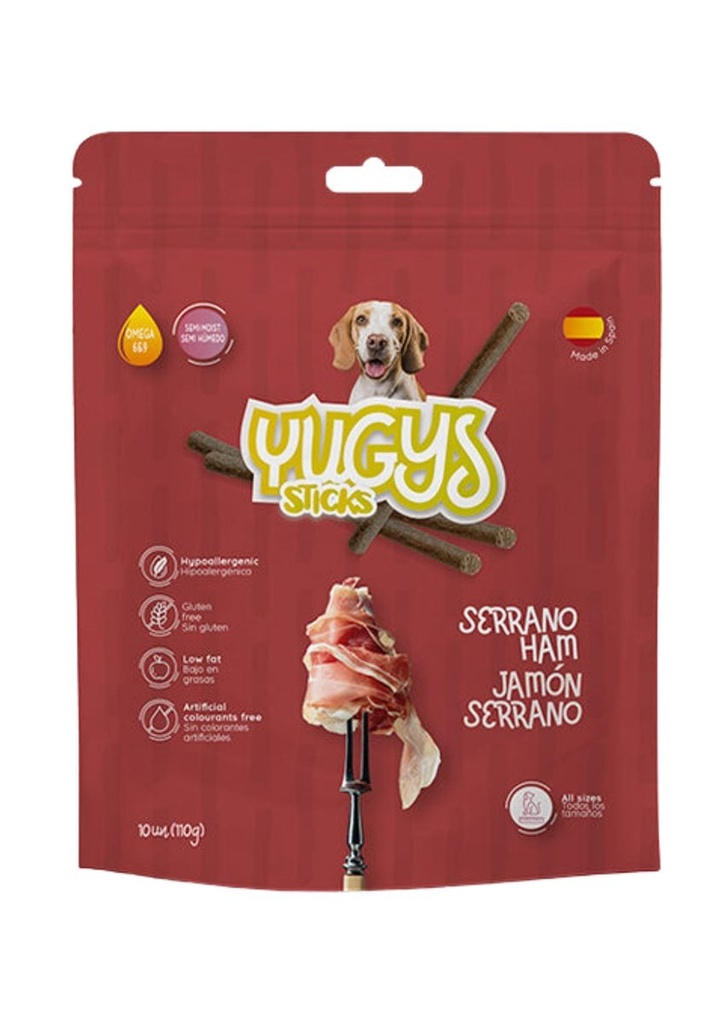 Yugys Sticks Perros Jamón Serrano