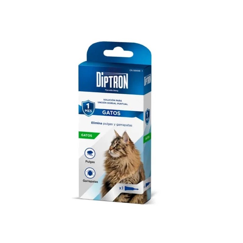 PIPETA DIPTRON GATOS FIPRONILO