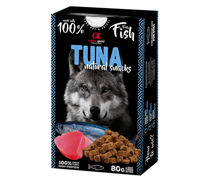 Alpha Spirit Natural Snack para Perros - Atún