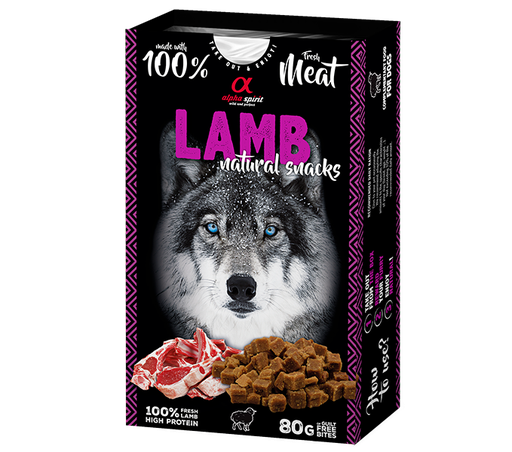 Alpha Spirit Natural Snack para Perros - Cordero
