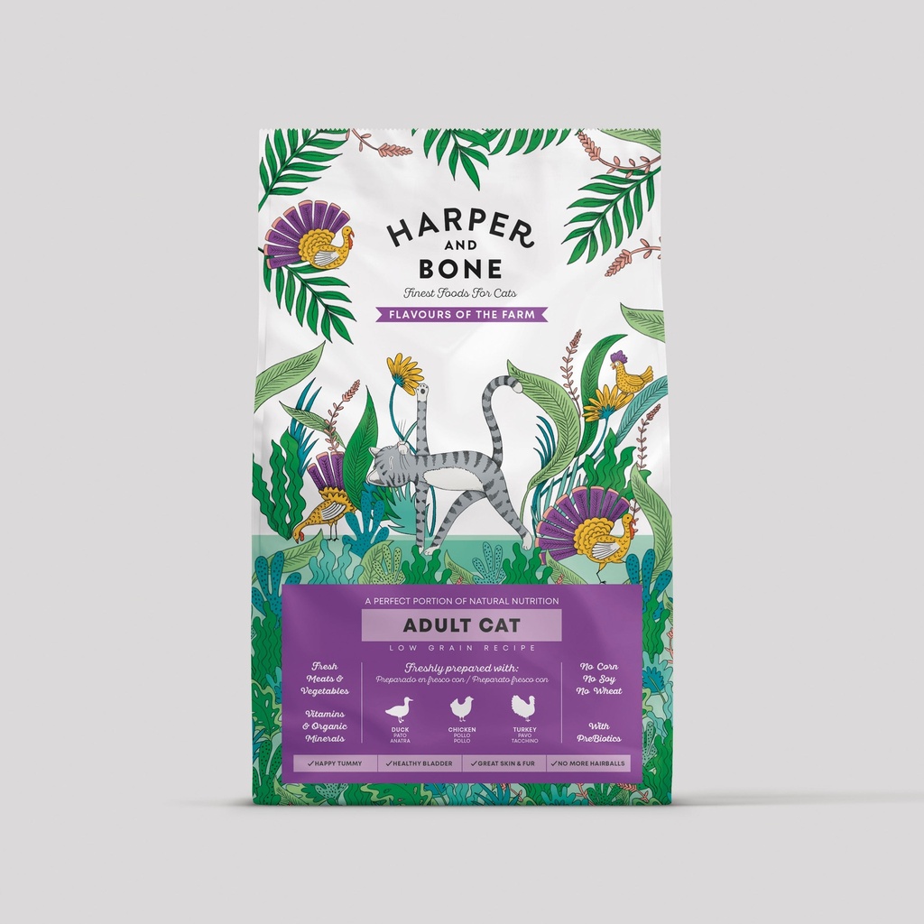 Harper & Bone Adult Cat - Flavours of the farm