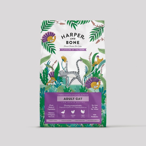 Harper & Bone Adult Cat - Flavours of the farm
