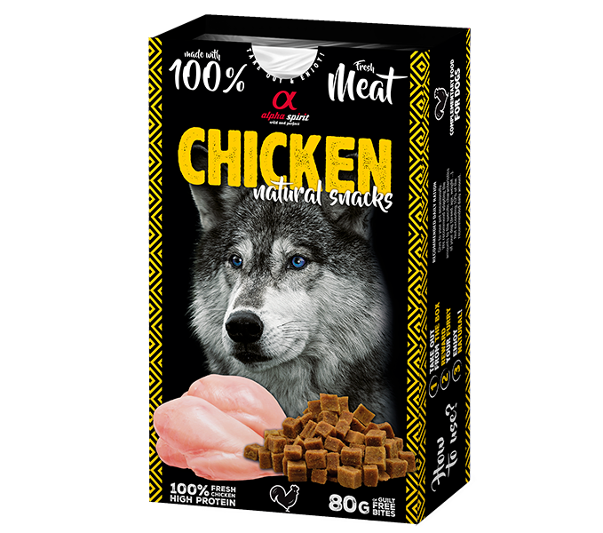 Alpha Spirit Natural Snack para Perros - Pollo